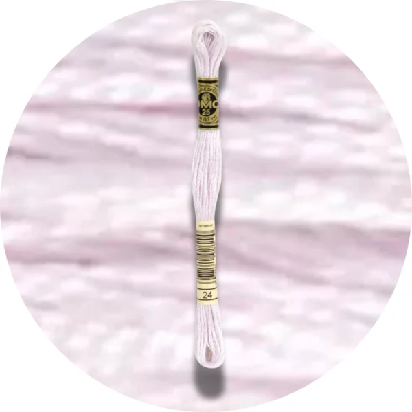 DMC Mouliné Spécial 25 Broderigarn, Ensfarvet, Blå/Lilla nuancer